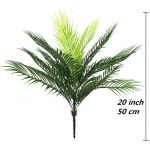 PASYOU Artificial Palm Tree Fake Plants Plastic Greenery Tropical Shrubs Faux Large Leaves for Home Indoor Outdoor Decor Garden DIY Basket Planter Filler Wedding Jungle Party Decoration Ornaments
