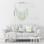 Prashent Artificial Eucalyptus Wall Hanging Décor Large Wooden Hanging Beads Boho Wall Bedroom Decor for Home Kitchen Wedding Farmhouse Office Doorways Greenery Décorations 37.4x36inch