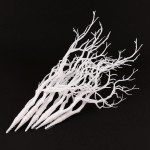 Sigdio Artificial Flower Art Darkness Witch Antler Dried Tree Branch for Wedding Party Home Hotel Decoration White 6