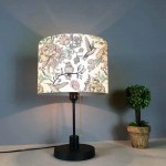 Spring Flowers and Birds Lamp Shade Desk Lamp Cover for living room Bedroom 11.81 R x 8.26 H inches