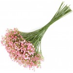 Yunuo 12PCS Artificial Baby Breath Gypsophila Fake Flower for Mother's Day Wedding Home Party Decor Pink