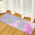 3D Printed Indoor Doormat Anti Slip Kitchen Rugs Water Absorbent Bathroom Floor Mat Hallway Bedroom Carpet Washable NO.7 50X160cm