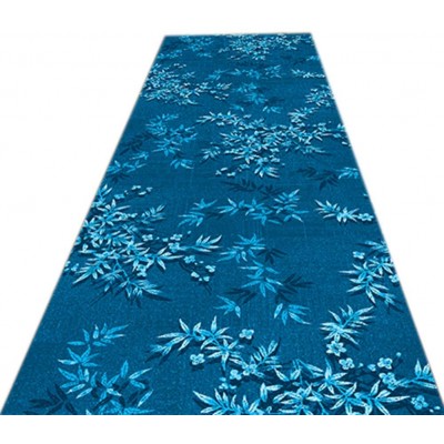 Home Carpet Step Mats Blue Long Entrance Mat for Hallway Doorway Porch Kitchen Stair Hotel 80 100 110 120 130 140 cm Wide  Size : 130x500cm