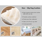 Non Slip Area Rug Pad 2 × 3 Area Runner Rug Pad for Hardwood Floor Super Strong Grip Provides Protection and Cushion