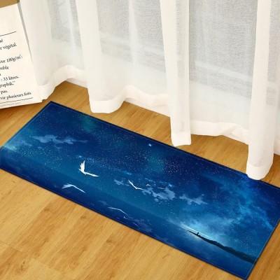 PAOE Nordic Style Kitchen Carpet Bedroom Entrance Door mat Home Corridor Balcony Carpet Bathroom Simple Non-Slip Tatami mat NO.30 50X160cm