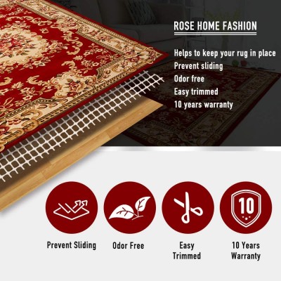 Rose Home Fashion RHF Non-Slip Area Rug Pad Round 6' Protect Floors While Securing Rug and Making Vacuuming Easier Round 6'