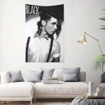 Andy Biersack The Shadow Side Tapestry Wall Hanging Tapestry For Dorm Bedroom Decorative Home Decor 60x40in