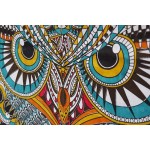 Black Tapestry Wall Hanging Owl Wall Decor Fabric Wallpaper Home Decor,60x 80,Twin Size