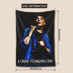 DonaldAPowell Louis Tomlinson Tapestry Wall Hanging Bedding Tapestry 3D Printed Art Tapestry Home Decor Size: 60x40