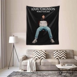 DonaldAPowell Louis Tomlinson World Tour 2020 Tapestry Wall Hanging Bedding Tapestry 3D Printed Art Tapestry Home Decor Tapestry Size: 60X51 Inch