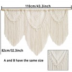 FLECHZAO Wall Hanging Woven Tapestry Home Decor Cotton Rope Hand Woven Tapestries Wall Decor for Living Room Bedroom Interior Decor Accents 110 X 82cm Color : A