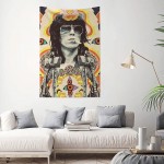Keith Richards Poster Tapestry Wall Hanging Tapestry For Dorm Bedroom Decorative Home Decor 60x40in