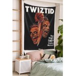 MORGAN MYERS Twiztid Tapestry Wall Hanging Bedding Tapestry 3D Printed Art Tapestry Home Decor Size: 80X60