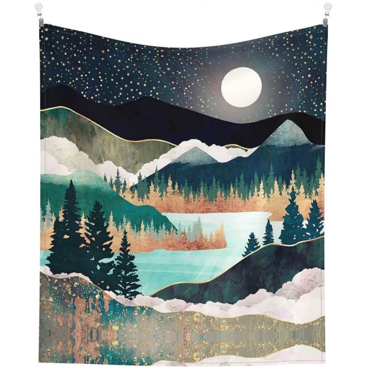 Mountain Forest Tree Wall Tapestry for Bedroom Wall Hanging Home Decor Sunset Nature Landscape Tapestrys