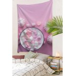 QiyI 60x90 Inches Kids Hanging Wall Hot Pink Candy and Cream Wall Accents Decor Wall Art for Apartment Dorm Room Backdrop Home Decor