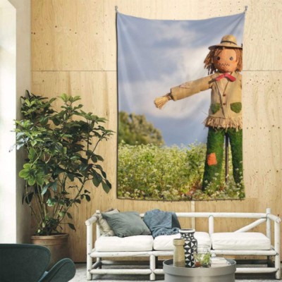 QiyI 60x90 Inches Large Tapestry Wall Hanging Cute Scarecrow Doll Wall Accents Decor Wall Art for Apartment Dorm Room Backdrop Home Decor