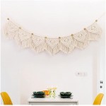 XINGYU Wind Chimes Bohemian Banners Macrame Wall Hanging Tapestry Art Wall Accents Yellow Beads Tassels Chic Boho Decor Dorm Room Home Decoration Home Decoration Color : Light Green