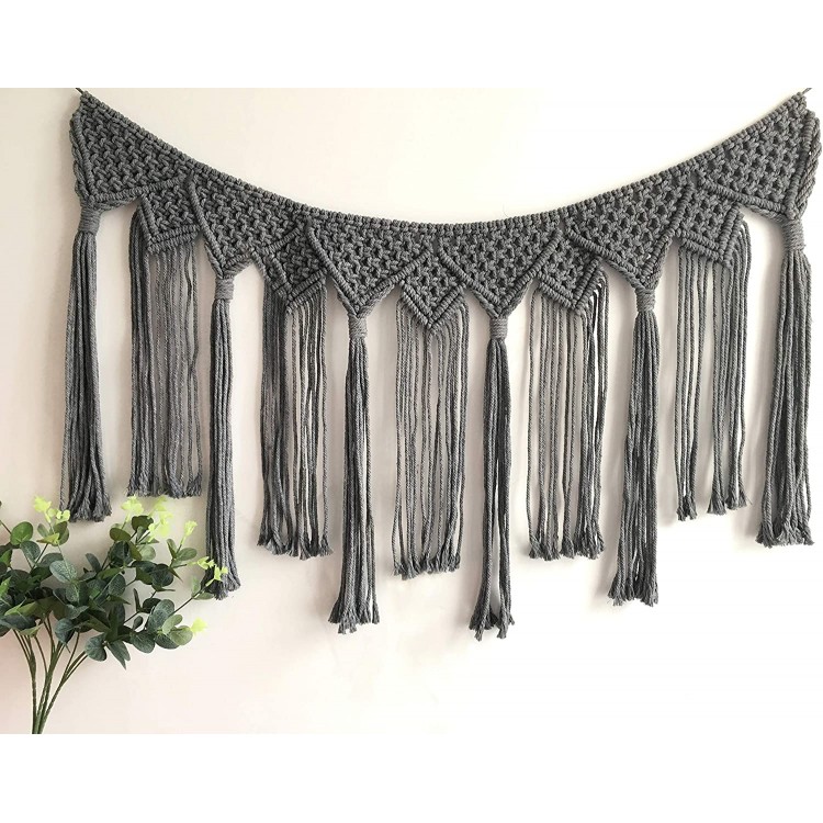 Youngeast Handmade Boho Macrame Wall Hanging Home Décor Woven Tapestry 39.5 x 15.7 Inches