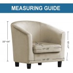 NC HOME Velvet Club Chair Slipcover Stretch Tub Arm Chair Cover Furniture Protector for Living Room IKEA Tullsta Chair,Thick,Soft,Washable Peacock Blue,One size