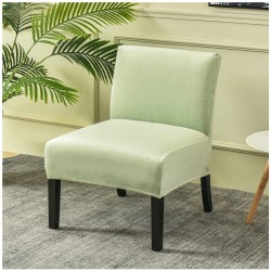 OIKJOKG Armless Accent Chair Cover Slipcover,Stretch Spandex Furniture Accent Chair Cover Removable Washable Armless Chair Cover for Home Hotel Color : #9 Size : 1pcs