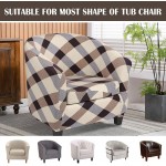 SearchI Armless Accent Chair Covers Stretch Spandex Slipper Chair Slipcover Pattern Furniture Protector Stretch Club Chair Slipcover 2 Piece Spandex Printed Tub Chair Slipcover Armchair Covers