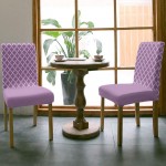 6Pcs Dining Chair Covers Protector Stretch Removable Washable Seat Cushion Slipcover,Modern Purple Morocco Geometric Trellis Accent Seat Cover Spandex for Dining Room Restaurant Hotel,