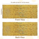 80 Pieces Sequin Chair Sashes Gold Chair Sashes Spandex Glitter Chair Band Shiny One-Sided Sequins Decor Stretchy Chair Sash for Wedding Hotel Reception Party Banquet Chairs Decorations