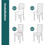 Argstar 2,4,6 Pack Velvet Kitchen Chair Covers Chair Cover in Dining Room Velvet Parsons Chair Slipcover Velvet Armless Chair Cover for Dining Room Kitchen Chair Cover Set of 2 Teal