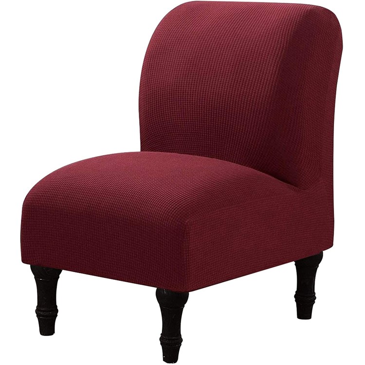 Armless Accent Chair Cover Slipcover,Armless Chair Slipcover Removable Slipcovers for Armless Chair Accent Chair Covers Washable Slipper Chair Slipcovers Furniture Protector Covers