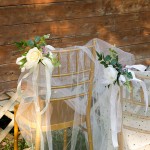 BFYDOAA Wedding Chair Decorations,Wedding Ceremony Aisle Chair Back Floral Decoration,Swags for Wedding Arch Flowers Decor,Wedding Decorations for Reception