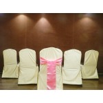 Elina Home Pack of 50 Satin Chair Cover Bow Sash Wedding Banquet Decor Baby Pink 50