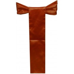 Elina Home Pack of 80 Satin Chair Cover Bow Sash Wedding Banquet Decoration 80 Rust Orange