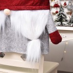 Jiecikou Christmas Decorations Cover,Christmas Gnome Love Heart Santa Pointed Hat Chair Cover Home Party Dining Decor