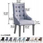 SRHMYJJ Velvet Wingback Side Chair Cover,Stretch Banquet Chair Cover Arm Chair Protector Accent Chair Covers Dining Seat Cover Slipcover for Home Party Coffee 2