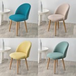 SUTECO Stretchy Dining Chair Cover Semicircle Back Chair Washable Anti-Slip Curved Back Accent Chair Slipcover Bar Stool Cover Dining Room Furniture Protector