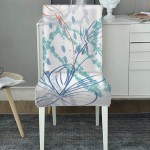 WJJSXKA Single Dining Room Chair Cover Beautiful Garden Floral Dandelion Dining Kitchen Chair Covers Stretch Removable Washable Seat Cover Accent Chair for Home Kitchen Party Restaurant We