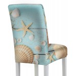 YSWPNA Chair Seat Covers for Living Room Wide Variety of Starfish Cover for Chairs Dining Room Stretch Removable Washable Seat Cover Accent Chair for Home Kitchen Party Restaurant Wedding
