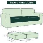 Hokway Stretch Couch Cushion Slipcovers Reversible Cushion Protector Slipcovers Sofa Cushion Protector Covers2,Celadon