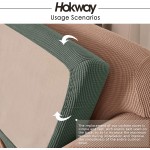 Hokway Stretch Couch Cushion Slipcovers Reversible Cushion Protector Slipcovers Sofa Cushion Protector Covers2,Celadon