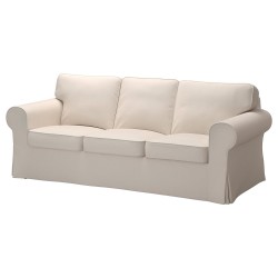 Replacement Cover for IKEA Ektorp 3-seat Sofa without Chaise  Lofallet Beige does NOT fit Ektorp 3.5-seat Sofa