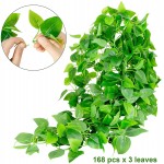 2 Pcs Artificial Hanging Plants with One Basket 3.6ft Fake Ivy Vine Hanging Greenery Plants for Home Decor Indoor Outdoor Garden Room Wedding Decoration Ivy Leaves 1 Basket Included