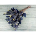 6 Pieces Artificial Eucalyptus Leaves Artificial Plants Greenery Decor for Wedding Party Home Garden Wreath Decor Royal Blue