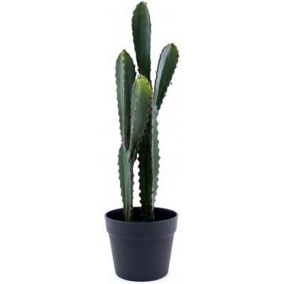 Artificial Green Faux Desert Candle Cactus with Pot Décor for Home Office Weddings Churches and Events Indoor and Outdoor Settings Lightweight Durable and 23" 4 Pieces
