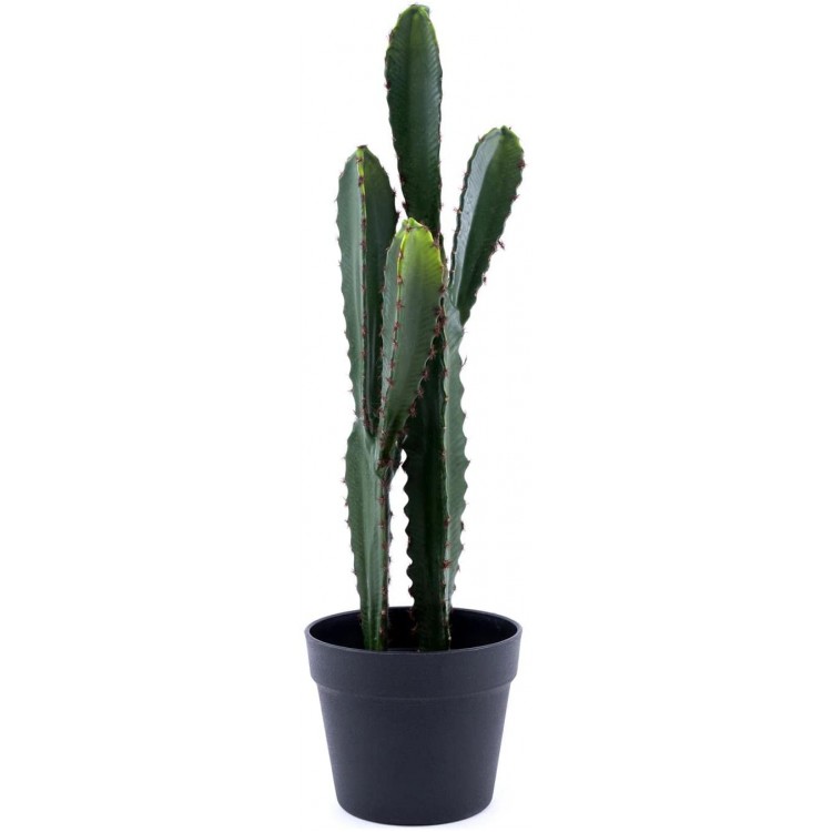 Artificial Green Faux Desert Candle Cactus with Pot Décor for Home Office Weddings Churches and Events Indoor and Outdoor Settings Lightweight Durable and 23 4 Pieces