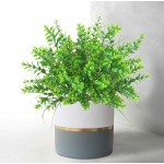 Artificial Plants 21.7 Boxwood Stems Faux Plant Shrubs Fake Outdoor UV Resistant Flower Simulation Greenery for Home Garden Office Patio Wedding Indoor Outside Decor 21.7 Large Boxwood Stems