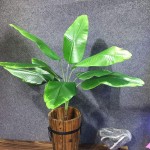 Artificial Plants Tropical Leaves Banana Tree Faux Palm Leaf Bird of Paradise Plant Fake Leaves Greenery Shrubs Indoor Outside Home Garden Office Verandah Wedding Décor