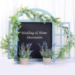 Artiflr Artificial Vines Faux Eucalyptus Garland 2 Pack Fake Eucalyptus Greenery Garland Wedding Backdrop Arch Wall Decor 6 Feet pcs Fake Hanging Plant for Table Festival Party Decorations