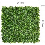 DearHouse 12 Pieces 20x 20 Artificial Boxwood Panels Topiary Hedge Plant Privacy Hedge Screen UV Protected Suitable for Outdoor Indoor Garden Fence Backyard and Decor