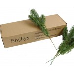 Elyjhyy 30pcs Artificial Pine Branches Green Plants Pine Needles DIY Accessories for Garland Wreath Christmas and Home Garden Decor