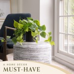 Faux Plants Indoor Artificial Plants for Home Decor Indoor Pothos Small Fake Plants Fake Plants Decor and Decorative Plants Fake Plant and Artificial Plant for Indoor and Outdoor Black Pot
